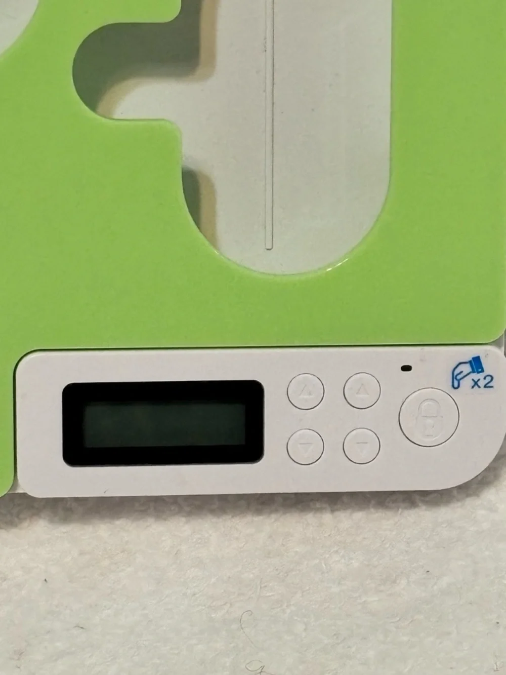 Sky Green Portable Phone & Accessory Stand with Digital Display